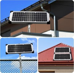 10 Watt Solar Panel Kit Replace FM123 for Mighty Mule FM200 FM350 FM500 MM360