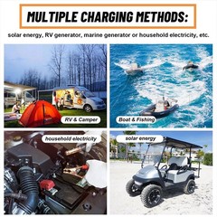 PUJIMAX 12V 100Ah LiFePO4 Lithium Battery Group31 BMS Deep Cycle For Motor Solar