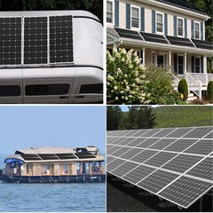 300W Flexible Solar Panel 12V Battery Charger Kit Car Camping DIY RV Marine