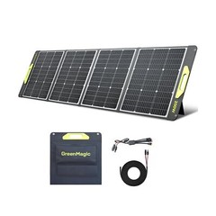 200W Portable Solar Panel, Greenmagic 200W Foldable Solar Panel Lightweight w…