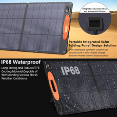 N-Type 16BB 220W Portable Solar Panel for Ef/Jackery/Bluetti/Anker Power Station