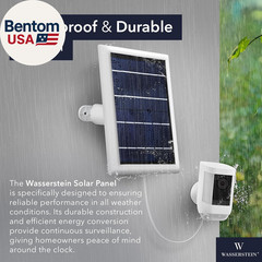 Solar Panel Compatible with Ring Spotlight Cam/Plus/Pro Battery, Stick up Cam/Pr