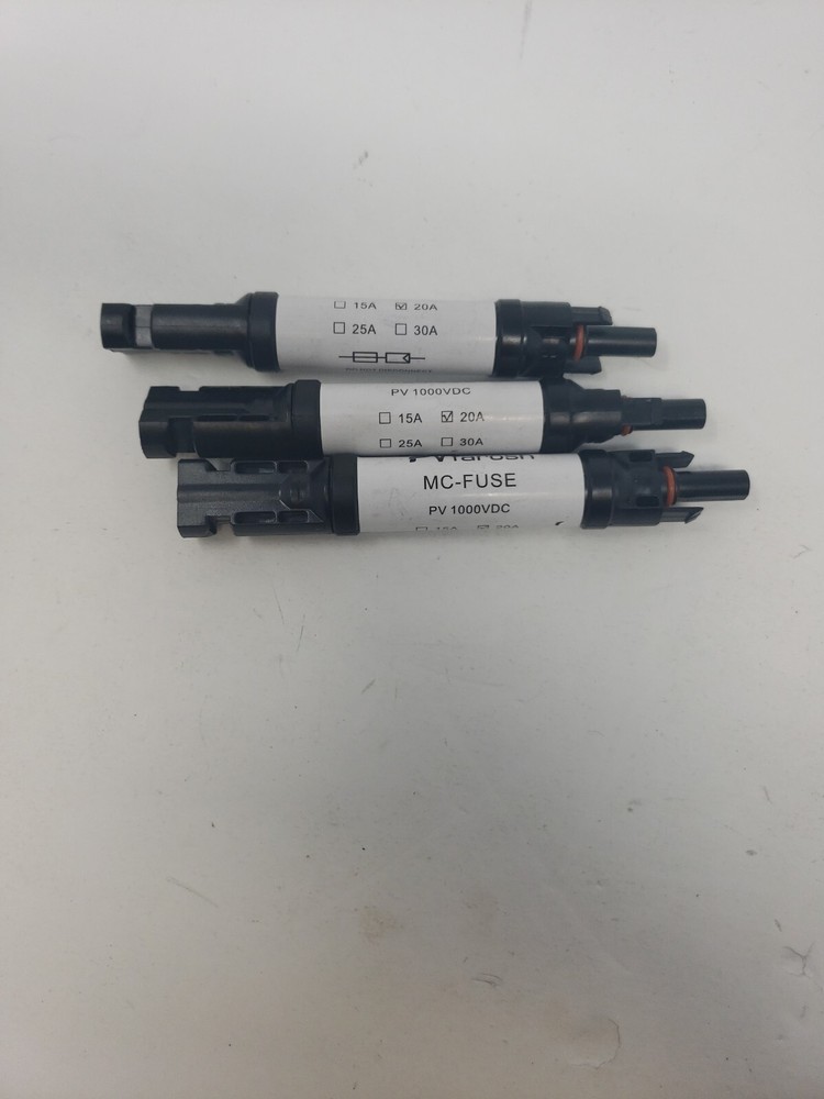 Lot Of 3 Farosh MC-FUSE PV 1000VDC Connectors