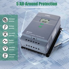 5200W 100A MPPT Solar Charge Controller 12V/24V/36V/48V Battery PV Regulator USB