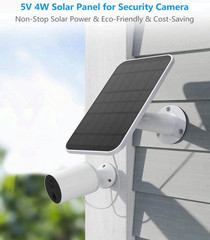 Solar Panel Charger for Eufycam 3/3C/2C Pro, 5W USB-C Solar Panel 4Pack