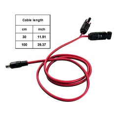 Solar Charging Cable DC8020 with DC7909 Tip Power Cable for Battery Input