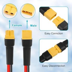0AWG XT60 Extension Cable 2 3 505 20 25 30 35 40 50 7500FT XT60 Female 35FT 1