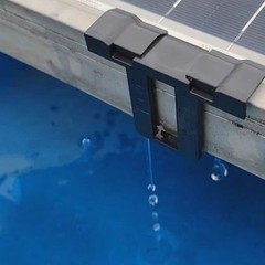 10/20/50X Photovoltaic Panel Water Guide Mud Clamp Solar Water Drain Remove Clip