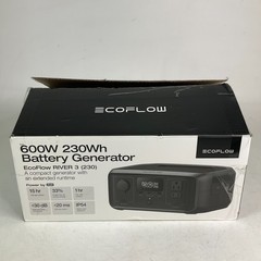 EcoFlow River 3 Portable Power Station 600W 230Wh Battery Generator EF-RV-H01-1