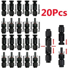 20 Pairs Male Female M/F Wire Cable Connector Set Solar Panel 30A Waterproof New
