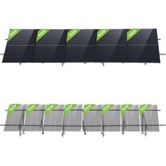 Adjustable Ground Mount Solar Panel Racking System for 5x400W or 6x300W or