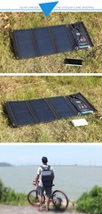 21W Outdoor Portable Folding Solar Panel Charger Power Supply For Mobile Phone
