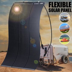 100W Watt Upgraded Solar Panel Flexible Mono 12V Power Portable Camping Home RV