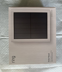 Ring 4W Solar Panel for Select Ring Security Cameras, Weatherproof 5V, White