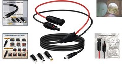 5ft Solar Panel Adapter for Jackery & Portable Generators – Easy Plug-and-Play