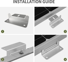 Robust Solar Z-Bracket Mounting System – Ideal for Roofs and Irregular Surfaces