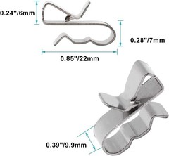 60pcs Solar Cable Clips Compatible with Solar Panel Trailer Wire Stainless Steel