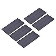 5Pcs 5V 1W 200mA Mini Polycrystalline Solar Panel 5.1×2.4″/130x60mm