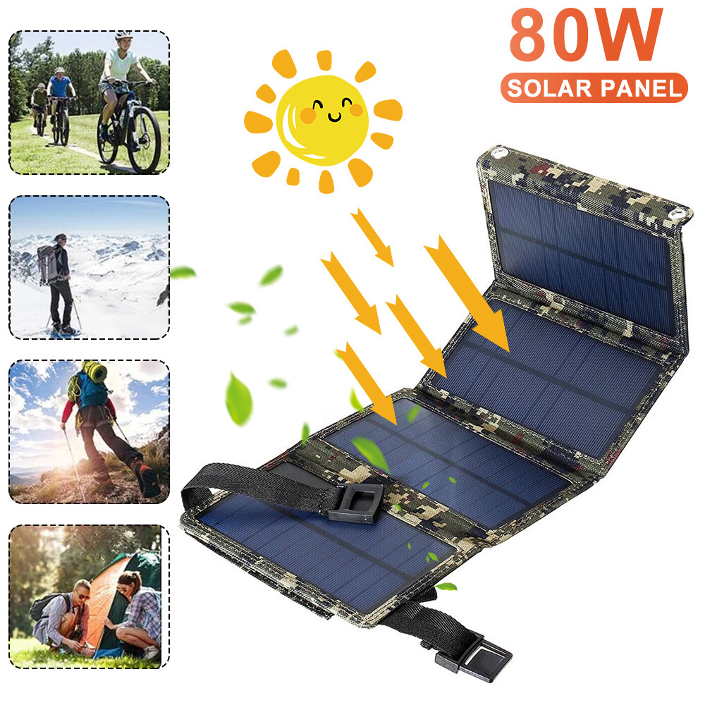 Solar Panel Charger – For Camping, Hiking & Outdoor Device Power Supply
