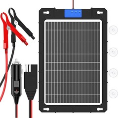 High-Efficiency 12W Solar Car Battery Charger – Fast & Safe Battery Maintenance