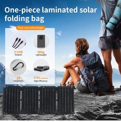 10W Foldable Solar Panel Charger USB 5V Power Bank Waterproof for Camping Hiking