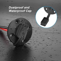 Electop SAE Power Socket Sidewall Port, Weatherproof SAE Quick Connect Solar