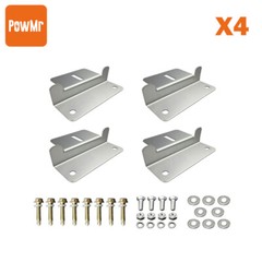 4Pcs Solar Panel Mounting Z Brackets Aluminum – RV Boat Wall Off Gird Roof Inst