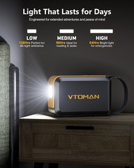 VTOMAN Jump 100 Portable Power Station Solar Generator LiFePO4 Battery Power …
