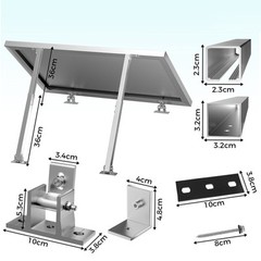 Solar Panel Mounting Bracket Stand Module Adjustable Flat Roof Fixing Wall Roof