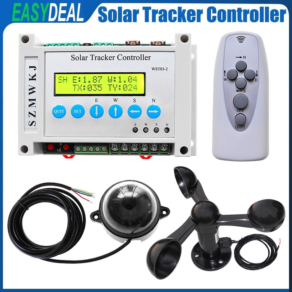 Electronic LCD Solar Tracker Controller &Wind Sensor for Solar Panel Tracking EL