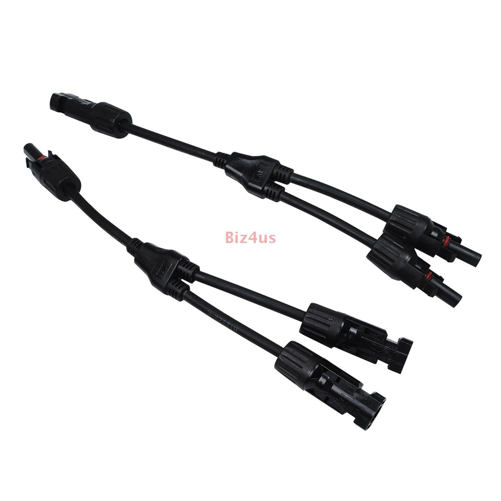 Solar Panel Y Branch Cable Connection Waterproof Adapter Connector Extension US