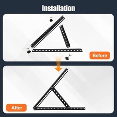 Versatile 16″ Solar Mounting Bracket – 0-90° Tilt for Maximum Sunlight Capture