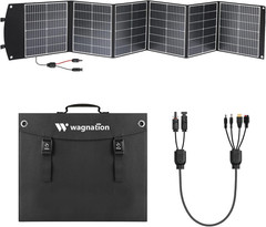 200 Watt Portable Solar Panel, Foldable Solar Panel Charger with Kickstands, QC3