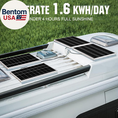 400 Watt 12 Volt Premium Solar Panel Kit :4Pcs 100W Solar Panel+ 40A MPPT Charge