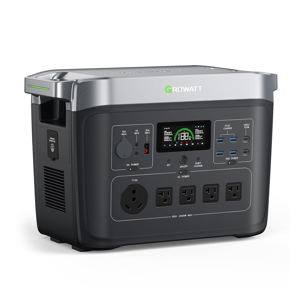 INFINITY 2000 Pro Portable Power Station, 2048Wh Lifepo4 Battery, 2400W AC Outpu