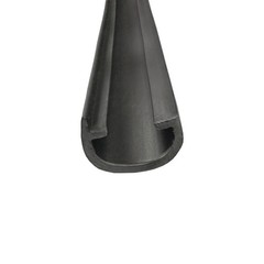 Black RV Marine Camper Vinyl 3/4″ x 25′ Trim Molding Flexible Screw Cap Cover…