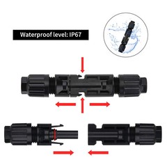 100Pair Solar Cable Connectors 4mm-6mm 30Amp Waterproof Solar Panel Wire Joiners