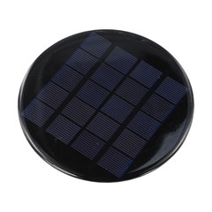 Easily Transportable Round Solar Panels Compact Size of 120 mm and Light Weight