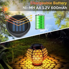 ELUTENG Solar Light Replacement Top 4 Pack (Top Size 2.76 inch, Bottom Size 2.42