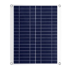 25W Solar Panel Polycrystalline 12V Dual USB Flexible Outdoor Battery Charger