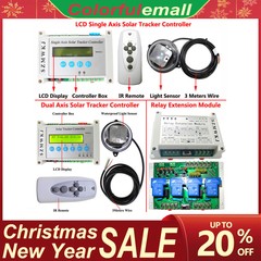 Single/Dual Axis LCD Solar Tracker Controller + Relay Module DIY Solar System CL