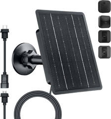 3W 3.7V Solar Panel for Blink Camera Outdoor 3/4 Gen and XT2/XT | Solar Charger