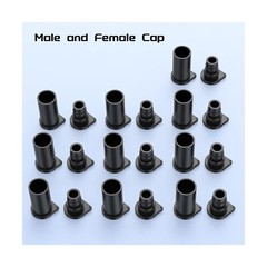 500 Pairs Solar Connector Caps, IP68 Weather Resistant Dust Male and Female C…