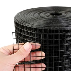 PVC-Coated Solar Bird Mesh, 8x100ft Roll, 0.7mm Galvanized Wire