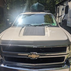 75W 12V Hood Flexible Solar Panel for Chevrolet Silverado 2500HD 3500HD