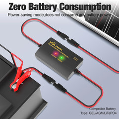 25W 12V Solar Battery Charger, Waterpoof Solar Panel Kit with Energy Saving Cont