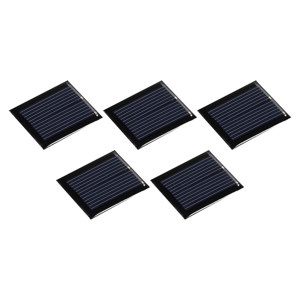 5Pcs Mini Solar Panel Cell 1V 80mA 0.08W 30mm x 25mm for DIY Project