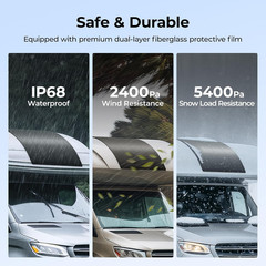 Arch Pro 200 Watts Anti-Shading N-Type Fiberglass Flexible Solar Panel, Portable
