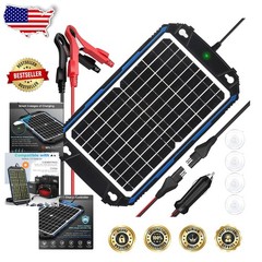 Waterproof 12W Solar Battery Maintainer with Ultra-Smart MPPT Charge Control