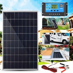 Solar Panel 12V Trickle Charger Battery Charger 10W Kit Maintainer Boat Car RV
